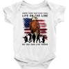 Honor Those Who Place Their Life On The Line Baby Bodysuit