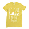 I'm Your Father's Day Gift Mom Says You're Welcome Ladies Fitted T-Shirt