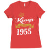 kings are born in 1955 Ladies Fitted T-Shirt