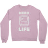 nerd life is the best life Crewneck Sweatshirt