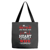 There's This Boy Who Stole My Heart He Calls Me Wife Tote Bags