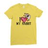 i love my rabbit Ladies Fitted T-Shirt