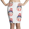 4th of July Peeking Baby Inside Egg Pencil Skirts