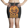 mad halloween pumpkin Mini Skirts