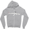 banksy style ak47 art   funny Zipper Hoodie