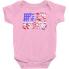 american flag peace Baby Onesie
