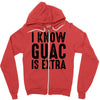 i know guac is extra Zipper Hoodie