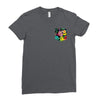 Flower Pocket Ladies Fitted T-Shirt
