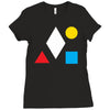 clean bandit shapes geometric Ladies Fitted T-Shirt