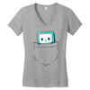 bmo pocket Women's V-Neck T-Shirt