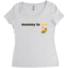 Mom to Bee Baby Girl Women's Triblend Scoop T-shirt
