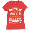 Super Cool Mother In Law Of A Freaking Awesome Daughter Ladies Fitted T-Shirt
