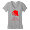 dawn of the dead retro 70s horror zombie film Women's V-Neck T-Shirt