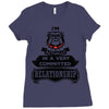 I Am Bulldog Actually In A Very Commited Relationship Ladies Fitted T-Shirt