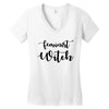 feminist witch Women's V-Neck T-Shirt