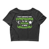 I Love Someone with Lymphoma Cancer to The Moon and Back to Infinity Crop Top