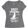 Best Friend German Shepherd Women's Triblend Scoop T-shirt