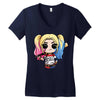 harley quinn Women's V-Neck T-Shirt