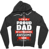 proud dad son Zipper Hoodie