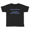 i went outside once (3) Toddler T-shirt