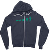 evolution of turtles Zipper Hoodie