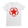 military starfunny retro army war vietnam usa britain fashion Ladies Fitted T-Shirt
