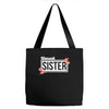 blessed sister with flower white color Tote Bags