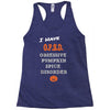 i have obsessive pumpkin spice disorder Racerback Tank