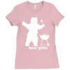 bear grills bbq funny Ladies Fitted T-Shirt