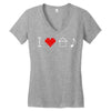 i love house music Women's V-Neck T-Shirt