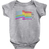 lightsaber rainbow Baby Bodysuit
