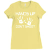 hands up don't shoot Ladies Fitted T-Shirt