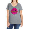 mustache Ladies Curvy T-Shirt