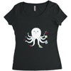 octopus Women's Triblend Scoop T-shirt