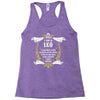 I Am A Leo Racerback Tank
