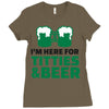 st. patrick's day titties and beer Ladies Fitted T-Shirt