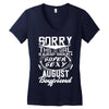 This Girl Is Taken By A Super Sexy August Boyfriend Women's V-Neck T-Shirt