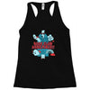 by the power of literature Racerback Tank