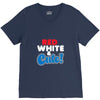red white and cute V-Neck Tee