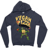 vegan pizza power Zipper Hoodie