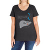 cloudy Ladies Curvy T-Shirt