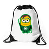 minion parody green lantern Drawstring Bags