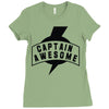 captain awesome Ladies Fitted T-Shirt
