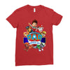paw patrol birthday boy dad Ladies Fitted T-Shirt