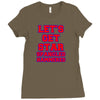 star spangled hammered Ladies Fitted T-Shirt