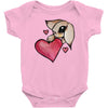 bunny rabbit love Baby Bodysuit