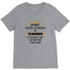 smart good looking teacher profession V-Neck Tee