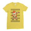 ugly santa dabbing Ladies Fitted T-Shirt