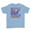 my cat and i stay in tonight Youth Tee