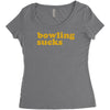 bowling sucks Women's Triblend Scoop T-shirt